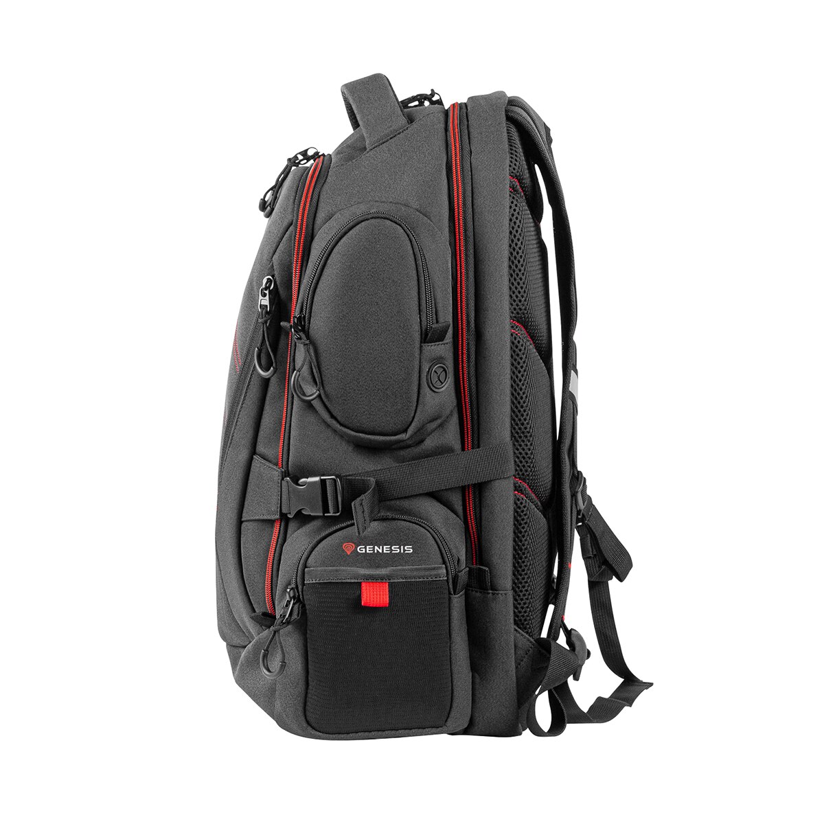 Mochila Gaming Genesis Pallad 550 negra para portátiles hasta 17,3" Negro-8