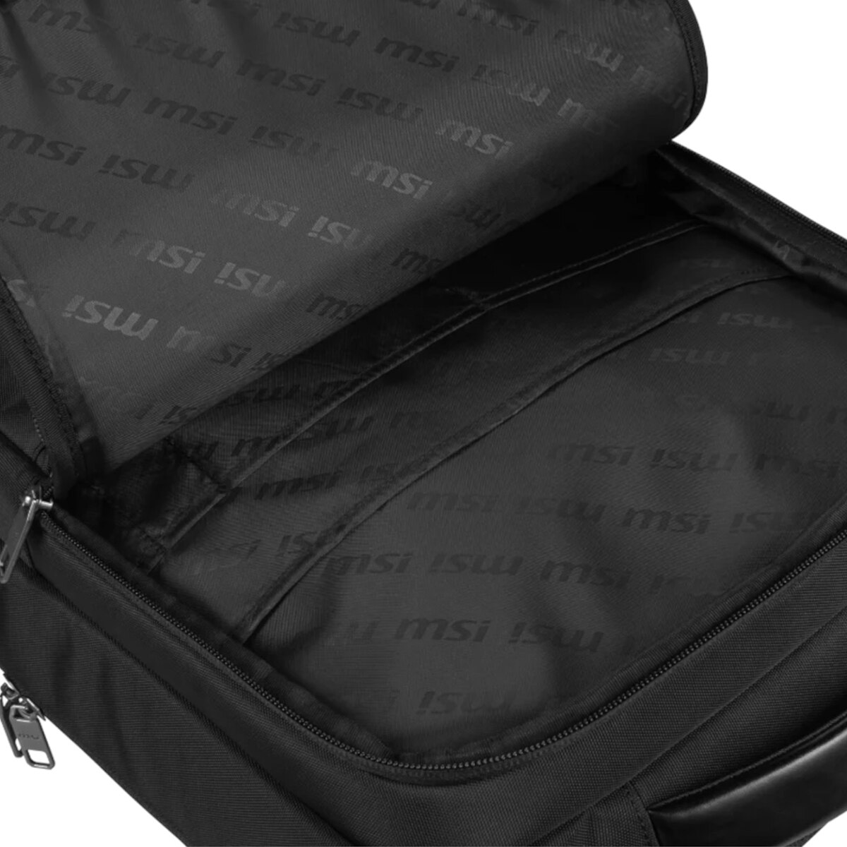 Mochila negra MSI Stealth Agent para portátiles hasta 17" Negro-8