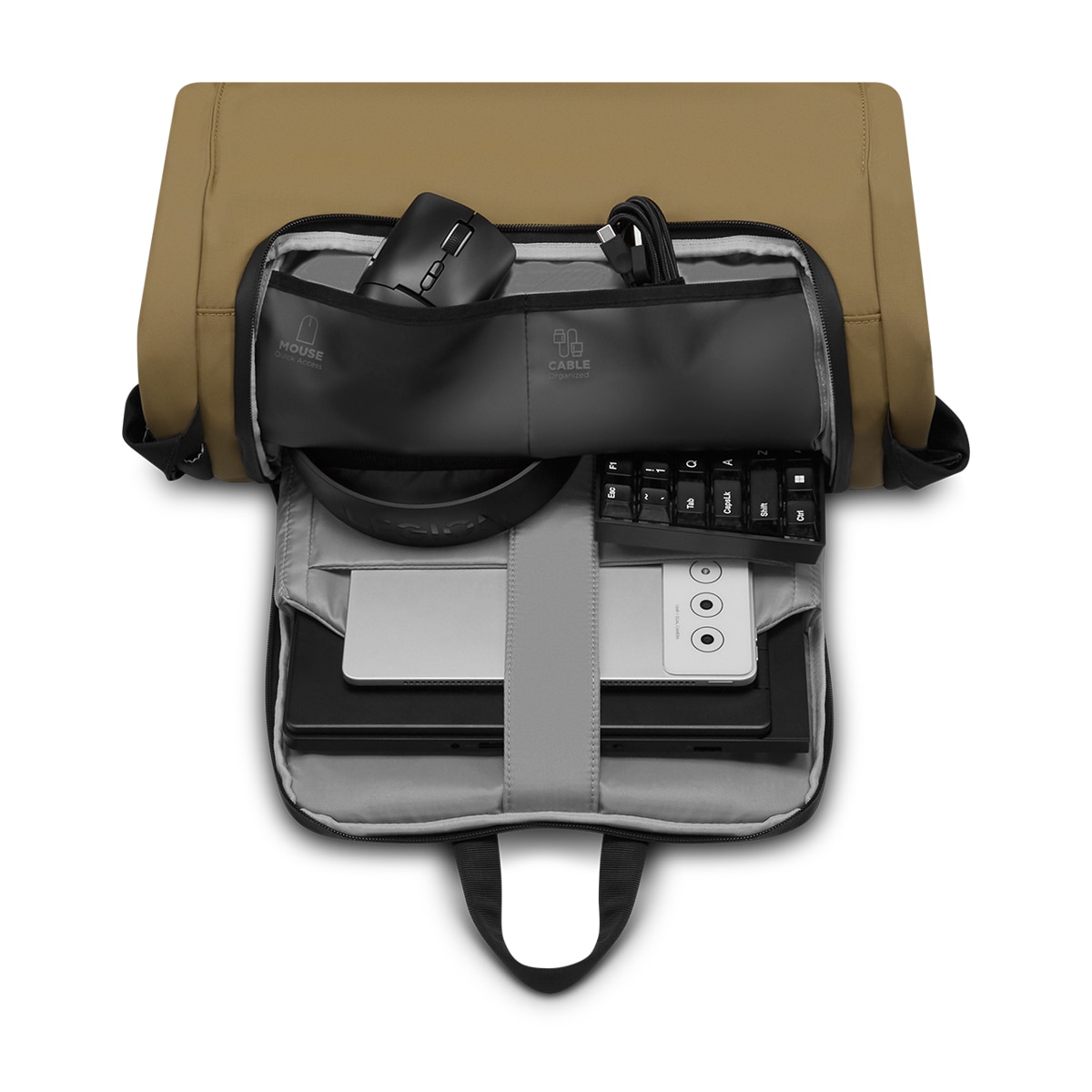 Mochila Gaming Lenovo Legion GB500 para Portáteis Até 16" Preto / Castanho-7