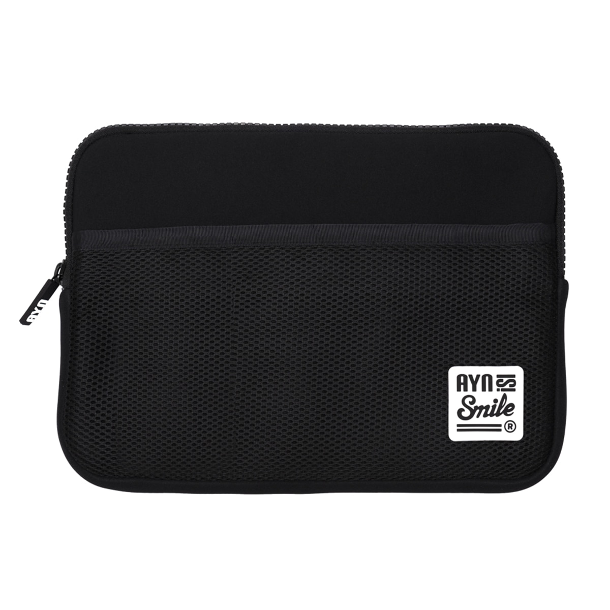 Funda negra de neopreno Smile Fitness para portátiles o tablets hasta 13" Negro-1