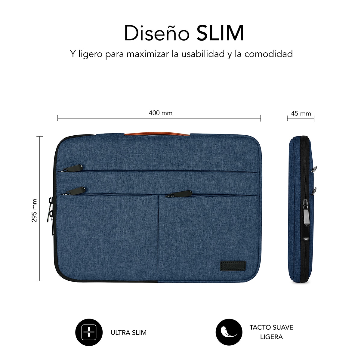 Funda Subblim Air Padding 360 para portátiles hasta 15,6" Azul Azul-3