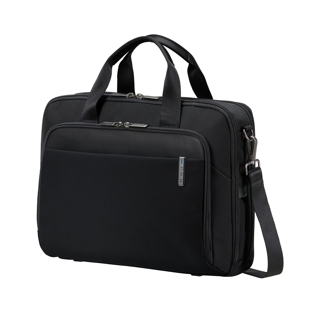 Maletín Samsonite Evosight negra con dos compartimentos para portátiles de 15,6" Negro-3