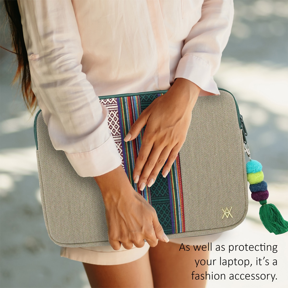 Funda Vamvam Casablanca gris para portátiles hasta 14" Gris-6