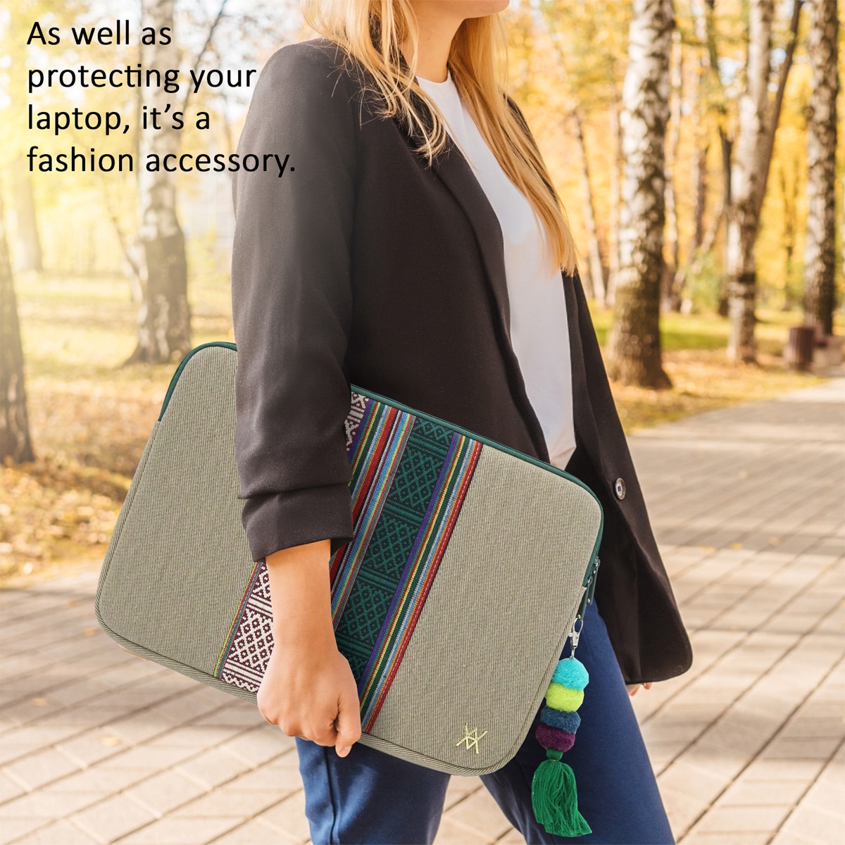 Funda Vamvam Casablanca gris para portátiles hasta 16" Gris-5