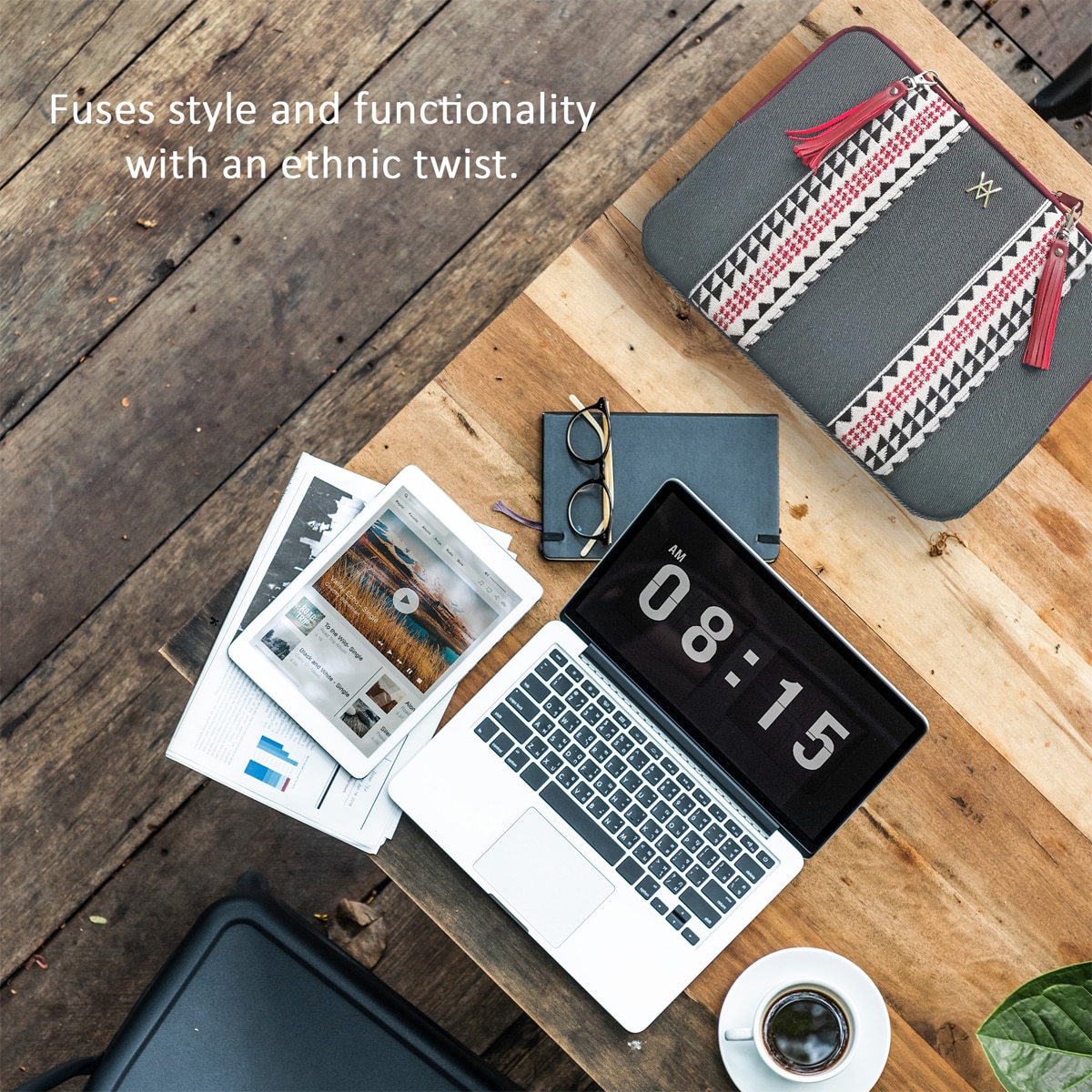 Funda Vamvam Tánger gris para portátiles hasta 12" Gris-6