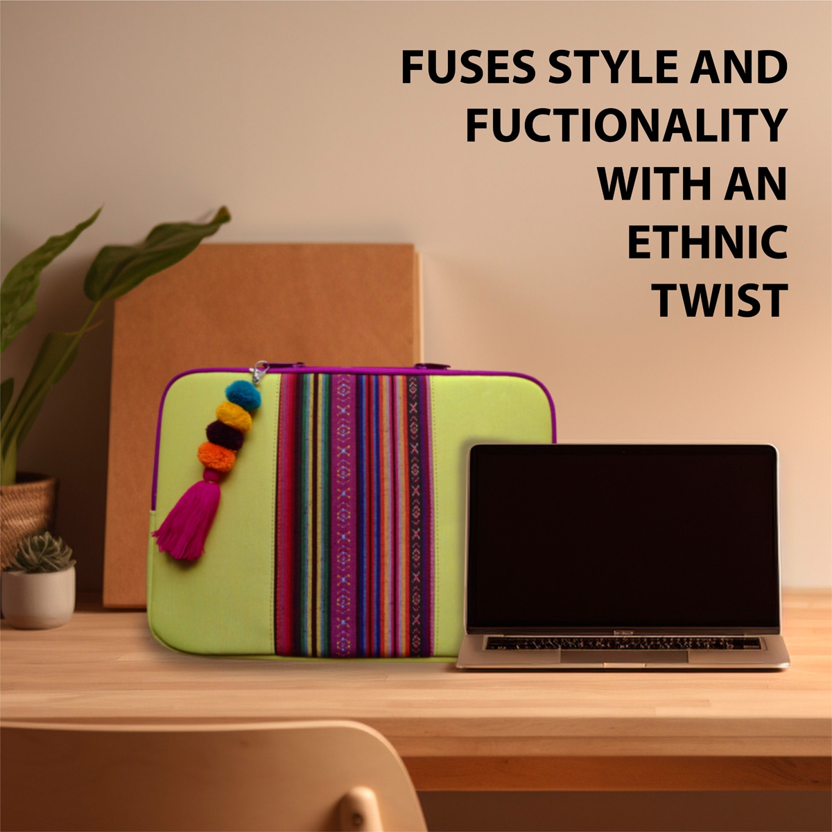 Funda Vamvam Lemonade amarilla para portátiles hasta 12" Amarillo-4