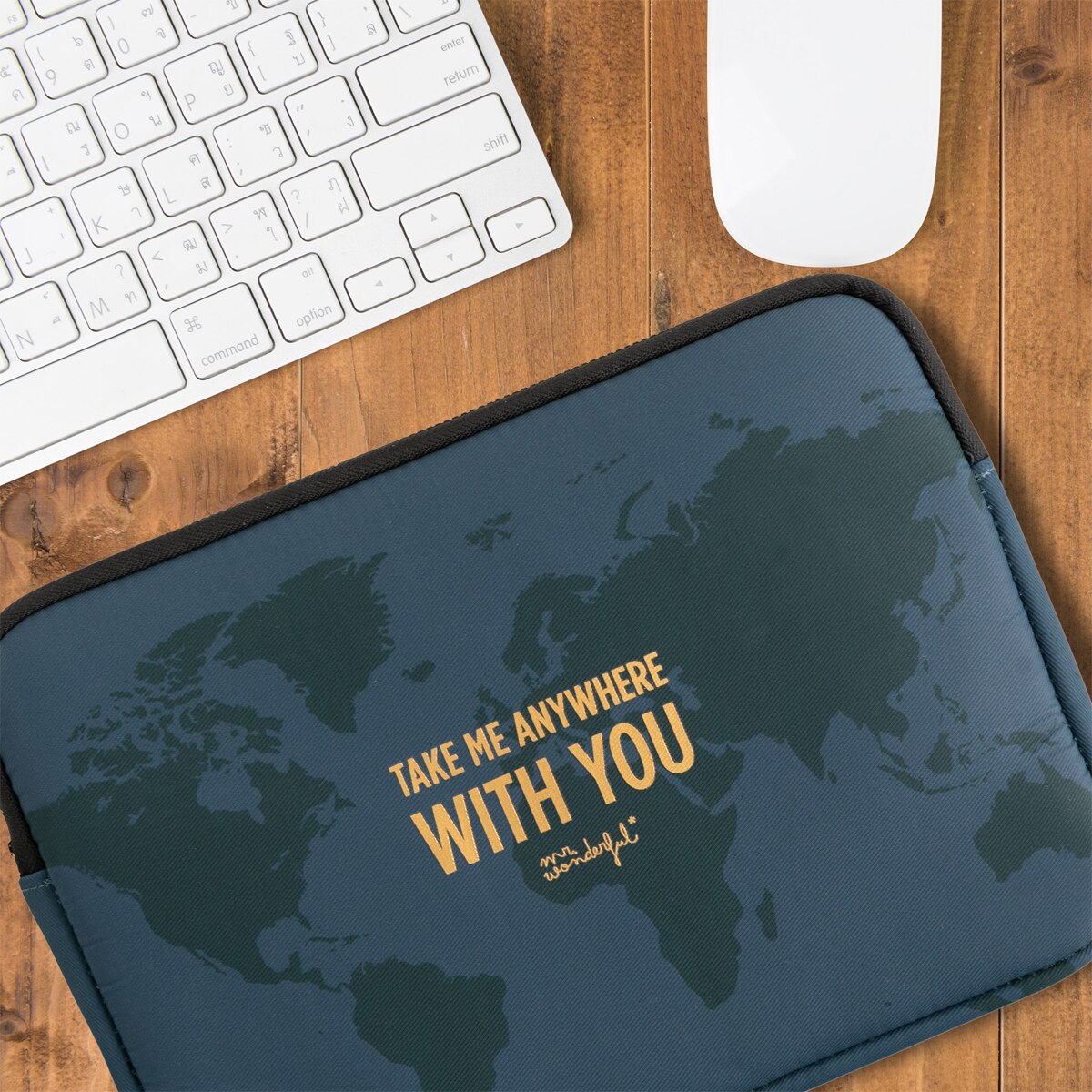 Funda Vamvam With you azul para portátiles hasta 12" Azul-6