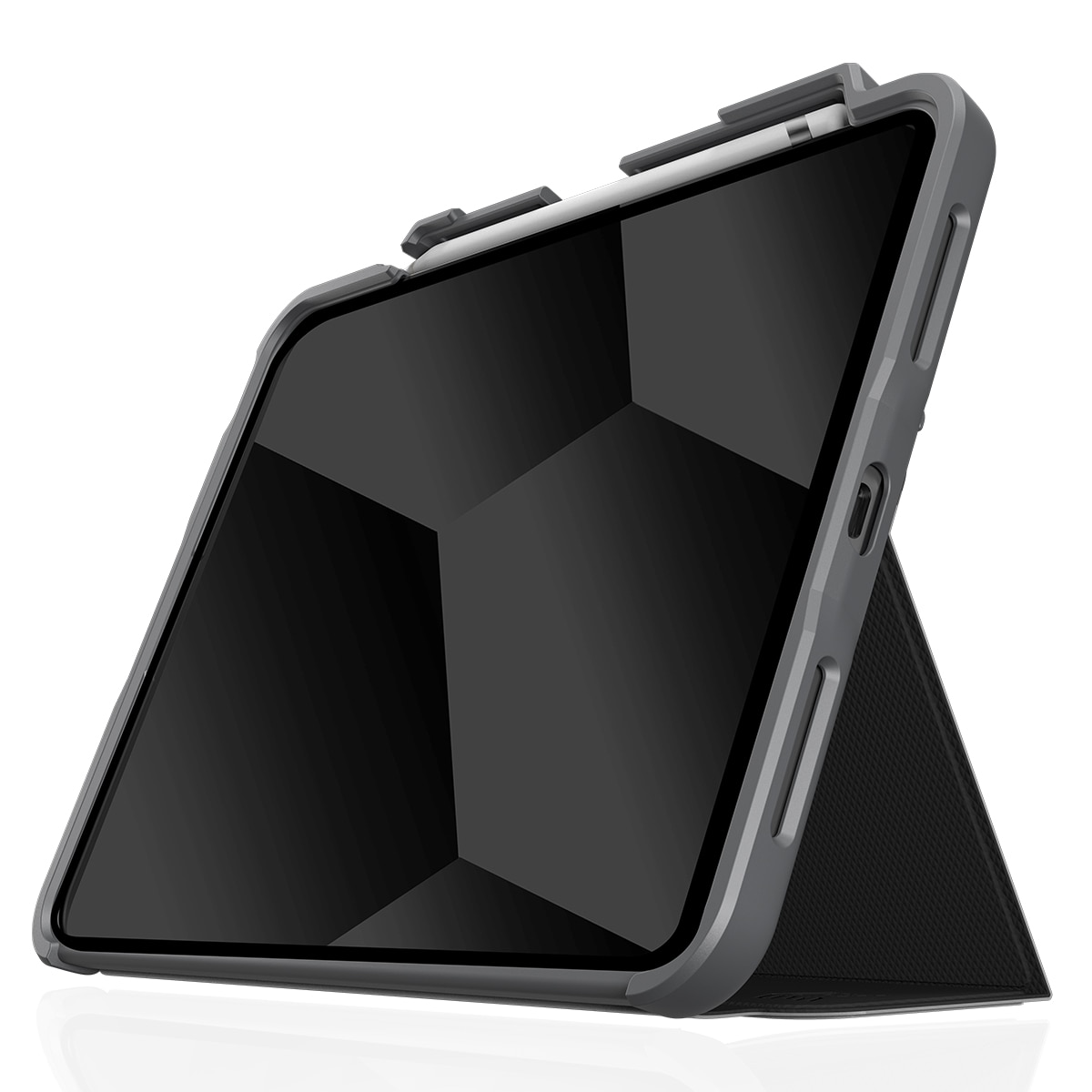 Funda negra STM Dux Plus para iPad 11 2025 (A16) y 10,9" 10ª Generación Negro-1