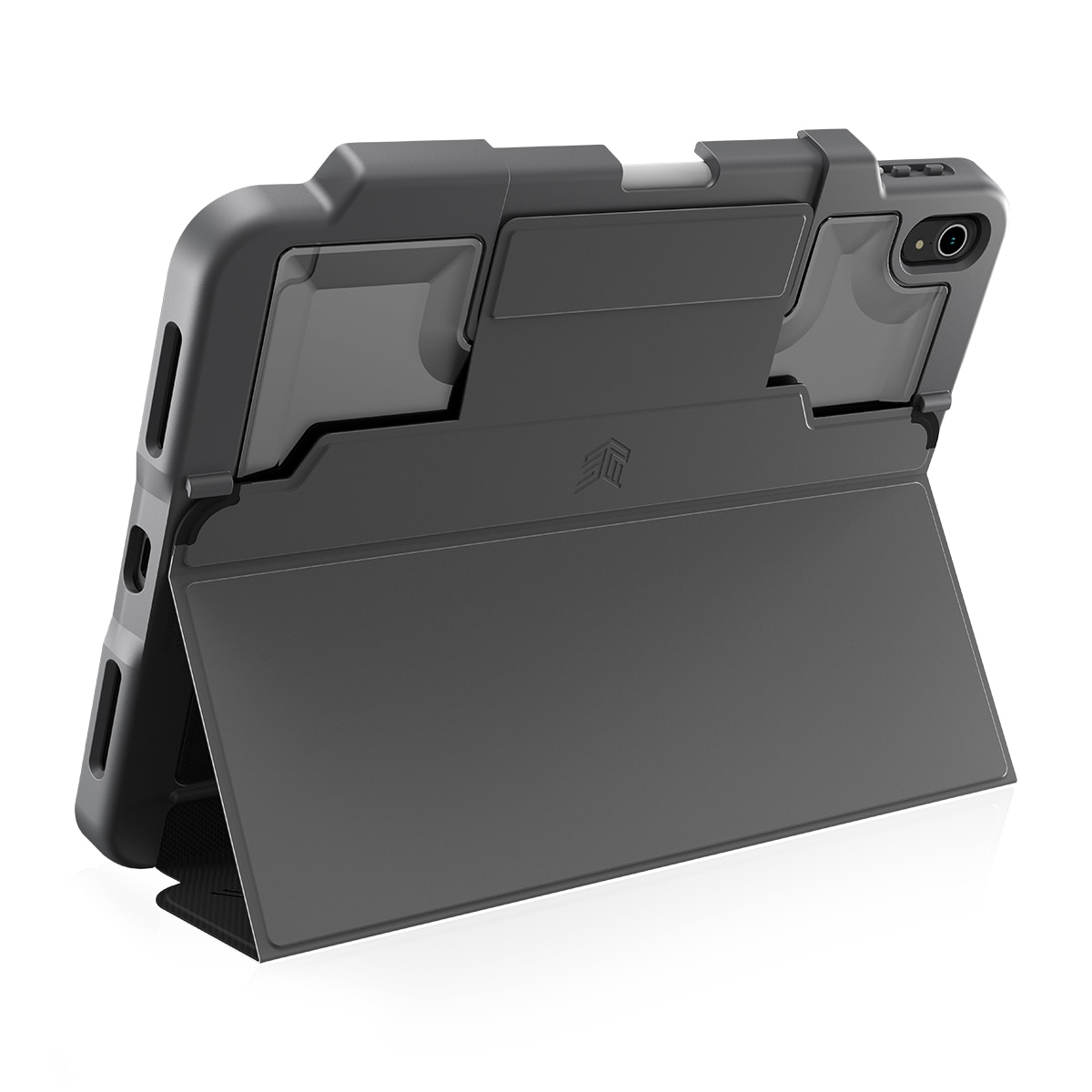 Funda negra STM Dux Plus para iPad 11 2025 (A16) y 10,9" 10ª Generación Negro-3