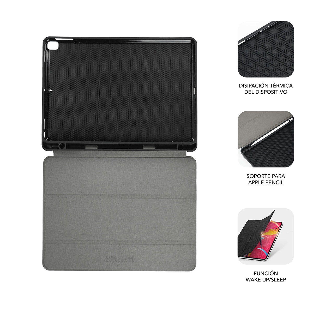 Funda Subblim Shock Case para iPad 11/ 11ª Gen / iPad 10,9" de 10ª Gen Negro-5