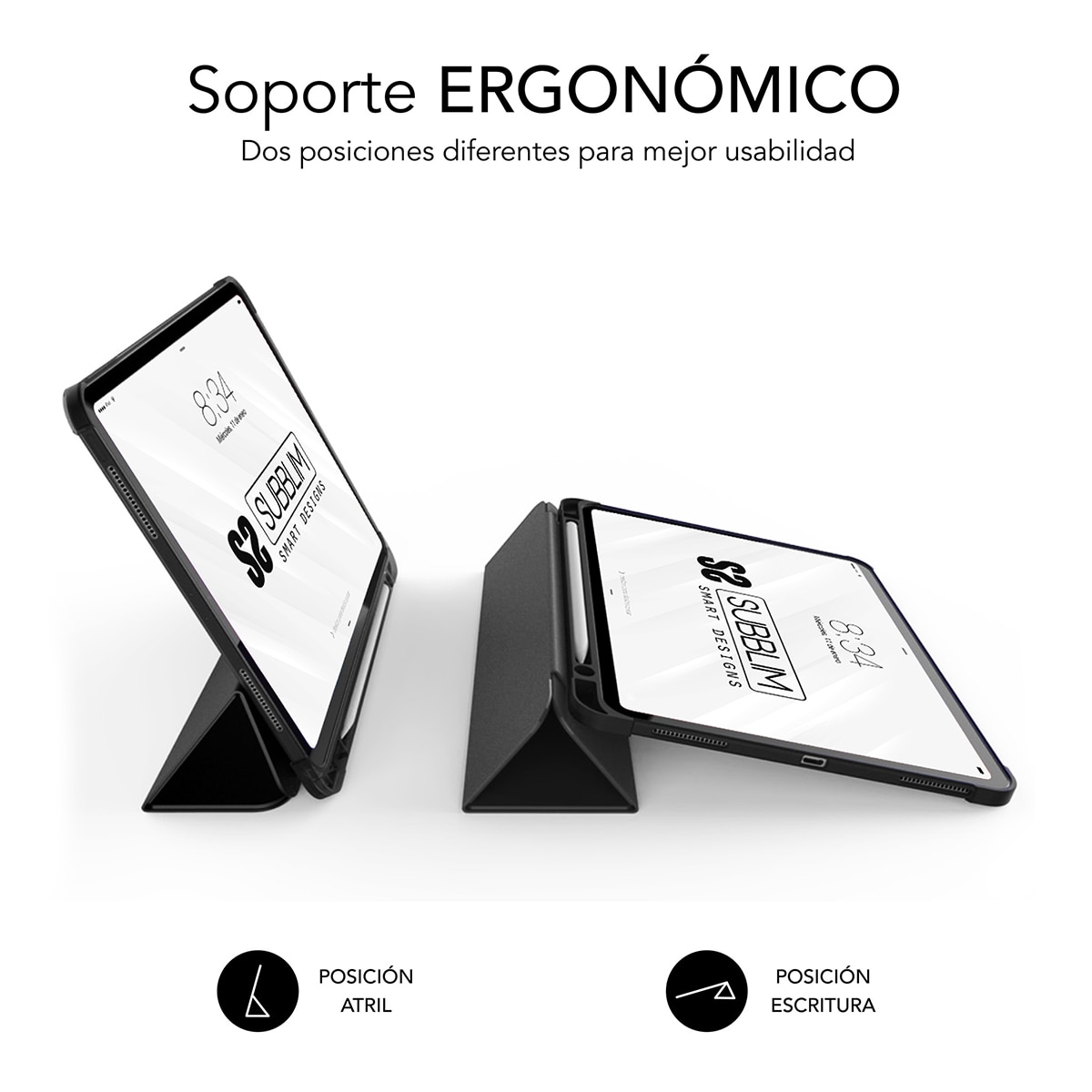 Funda Subblim Shock Case para iPad 11/ 11ª Gen / iPad 10,9" de 10ª Gen Negro-6