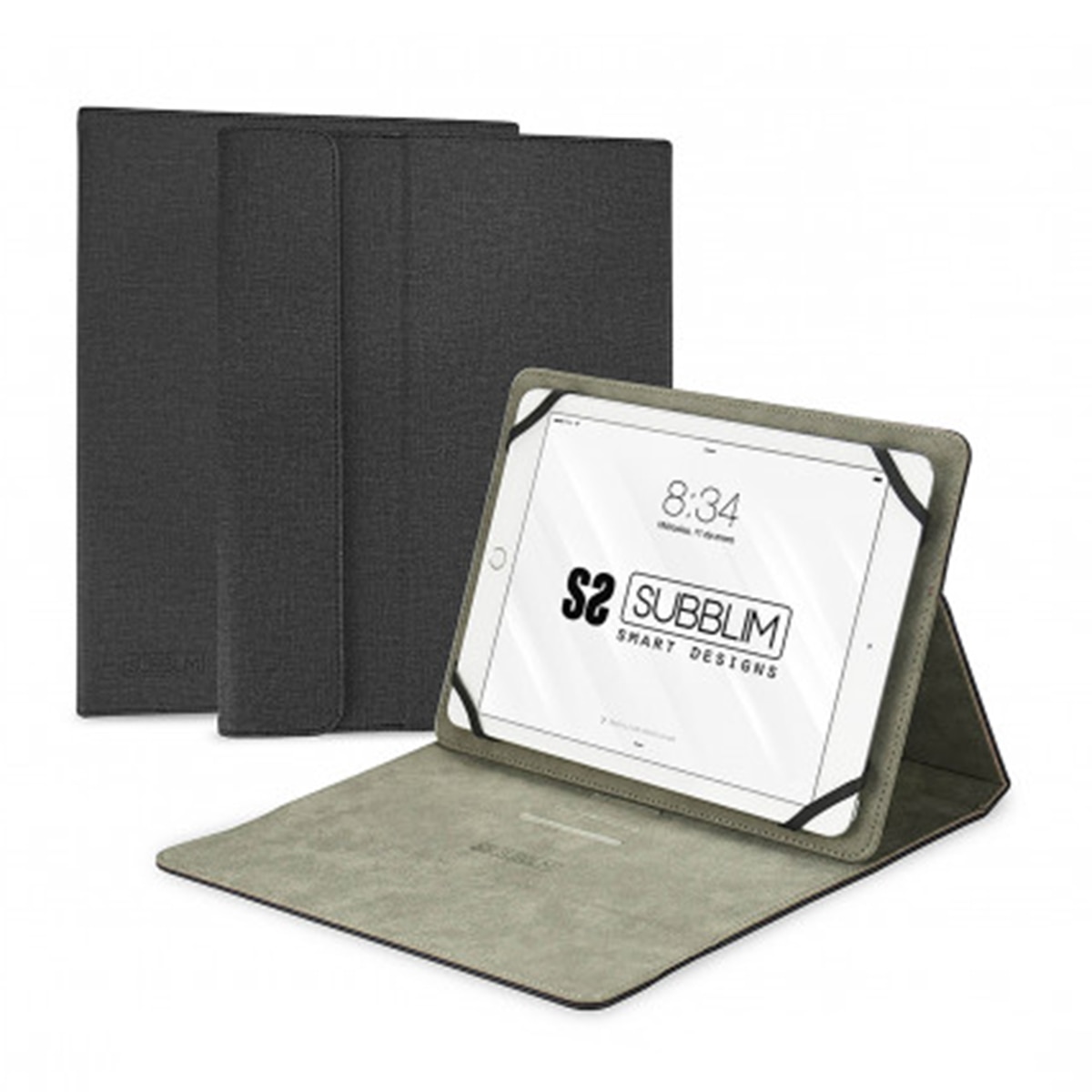 Funda negra Subblim Clever para tablets hasta 11" Negro-2
