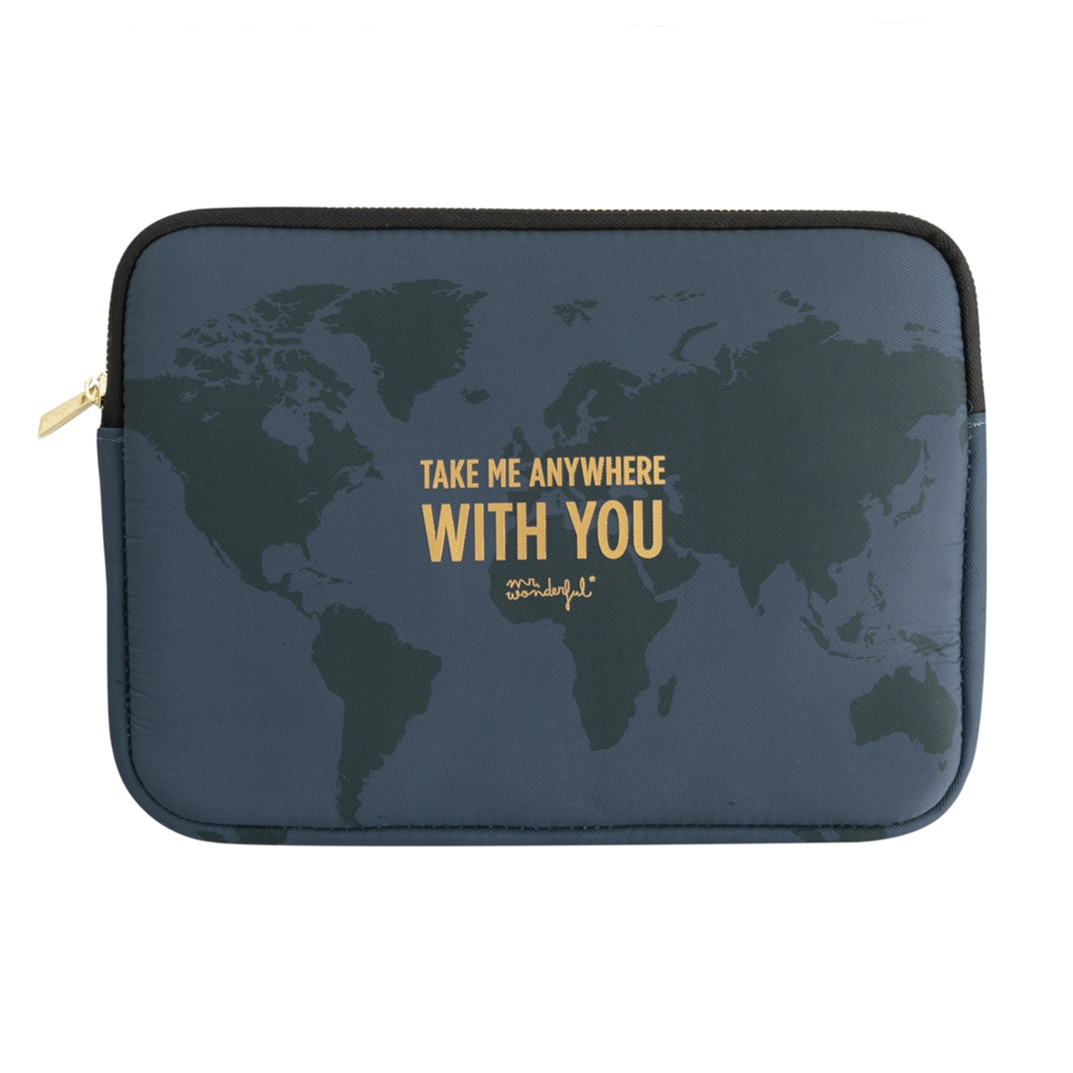 Funda azul Mr. Wonderful "With You" para tablets hasta 11" Azul-1