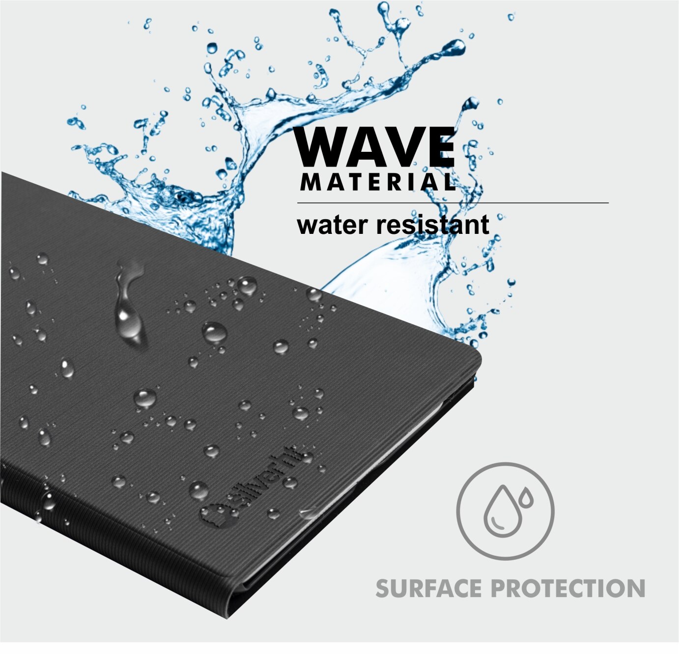Funda SilverHT Wave Universal para tablets de 9" a 11" negro 5