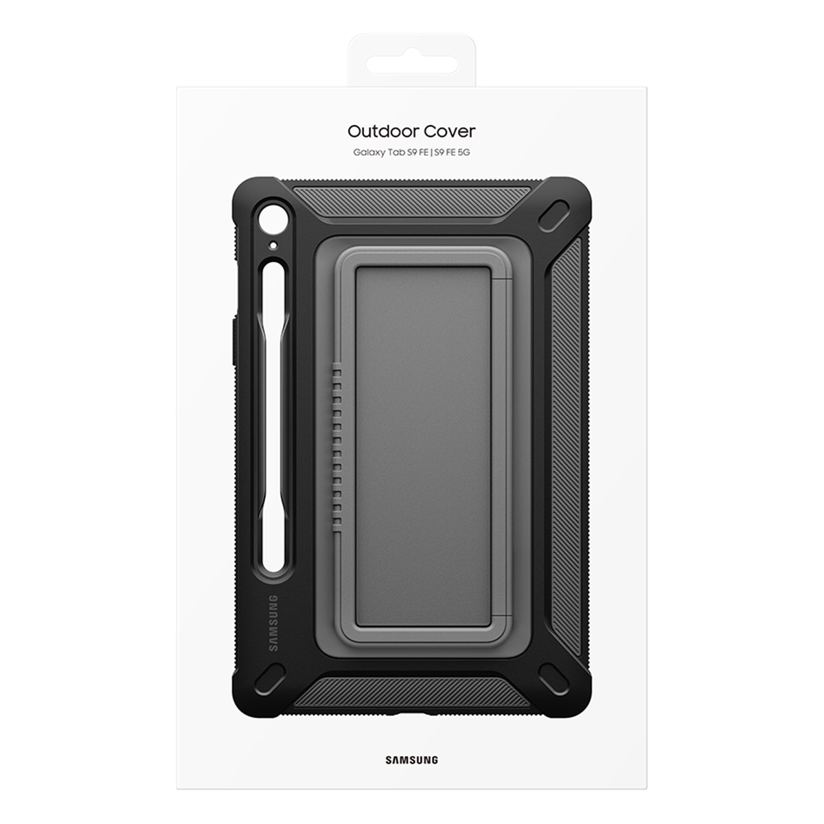 Funda negra con soporte stand Samsung para Tab S9 FE / Tab S9 5