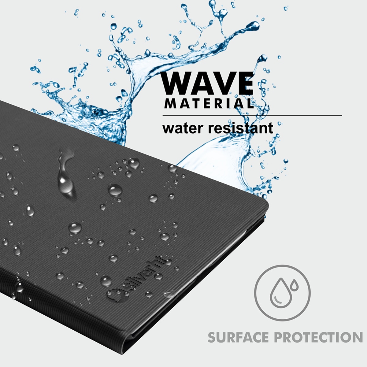 Funda SilverHT Wave Blue para tablet Samsung Galaxy TAB A11+ / A9+ 11" (2023) Azul-7