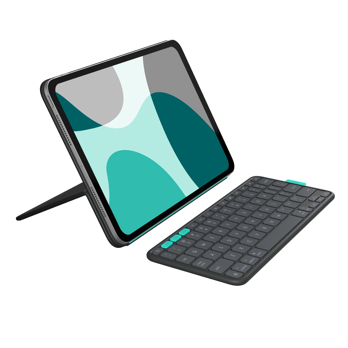 Logitech - Funda con teclado Logitech Flip Folio para iPad Pro 11 (M4 y M5) - Air 11 (M2, M3 y M4).