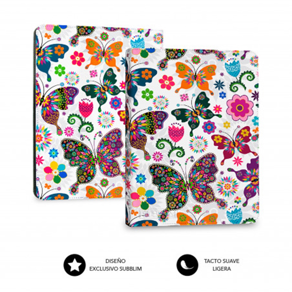 Funda Subblim Clever Mariposas para eReader hasta 6" Multicolor-2