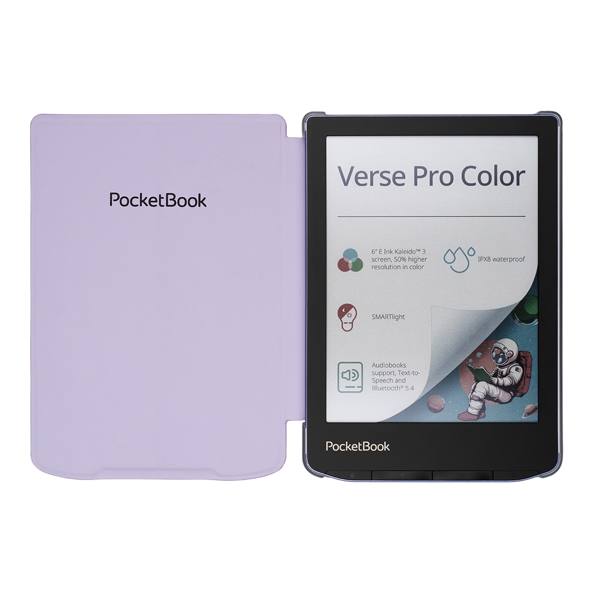 Funda PocketBook morado para e-Readers serie Verse de 6" Morado-3