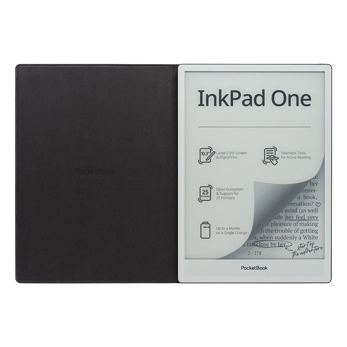 Funda PocketBook Folio para e-Book InkPad One 10,3" Negro-6