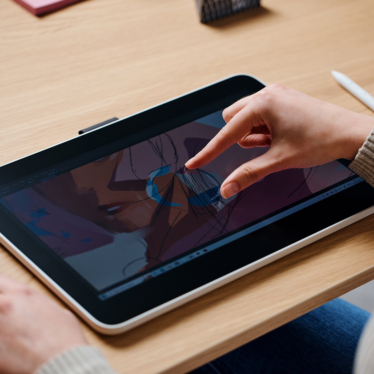 Imagen 14 de Pen Display Wacom One 13 Full HD táctil - Blanco / Negro Blanco / Negro