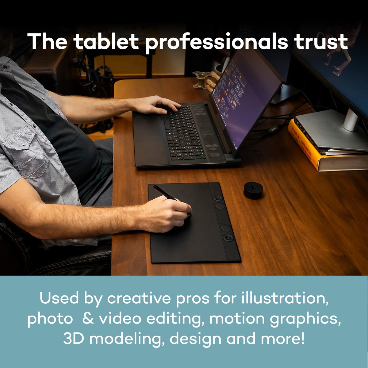 Tableta gráfica Wacom Intuos Pro Small Negro-3