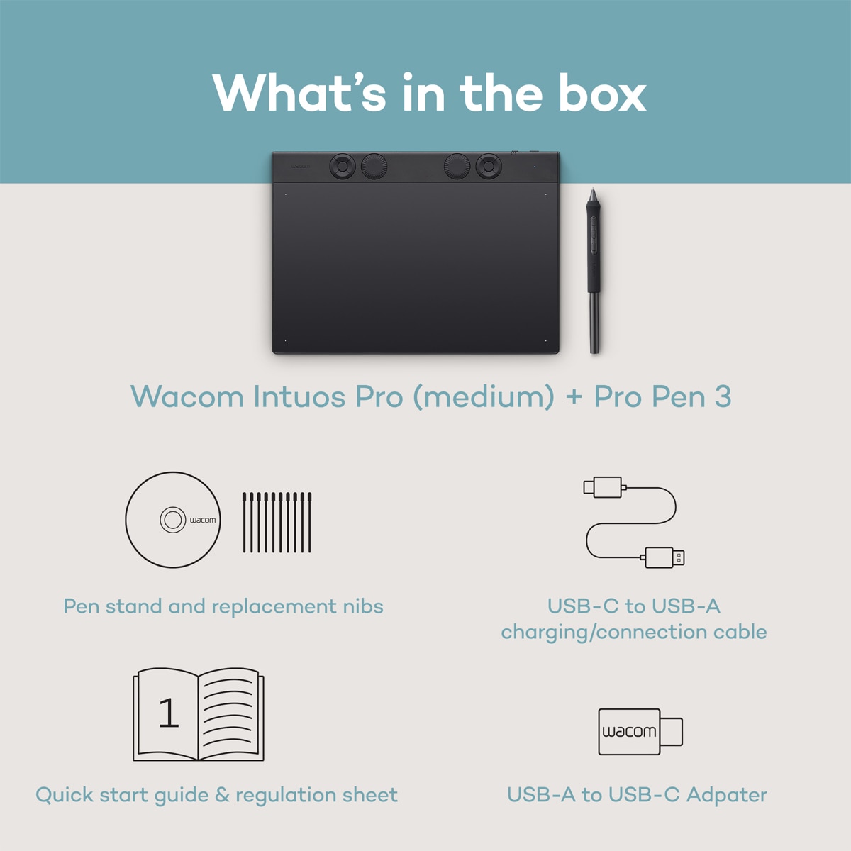 Tableta gráfica Wacom Intuos Pro Medium Negro-7