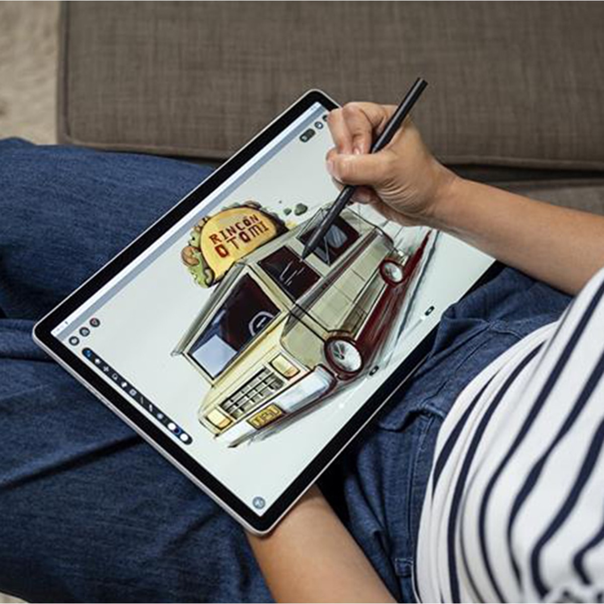 Tableta gráfica Wacom MovinkPad Pro portable 14" Gris-3
