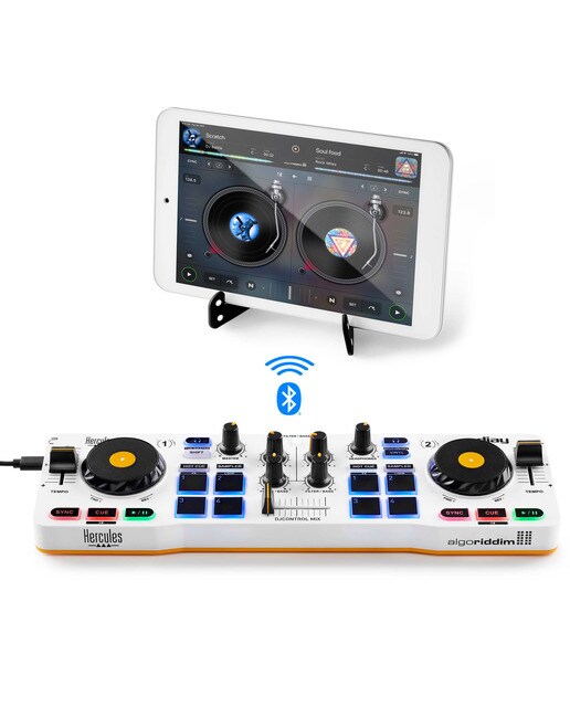 Controladora inalámbrica Hercules DJControl Mix para smartphones Blanco-3