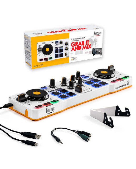Controladora inalámbrica Hercules DJControl Mix para smartphones Blanco-4