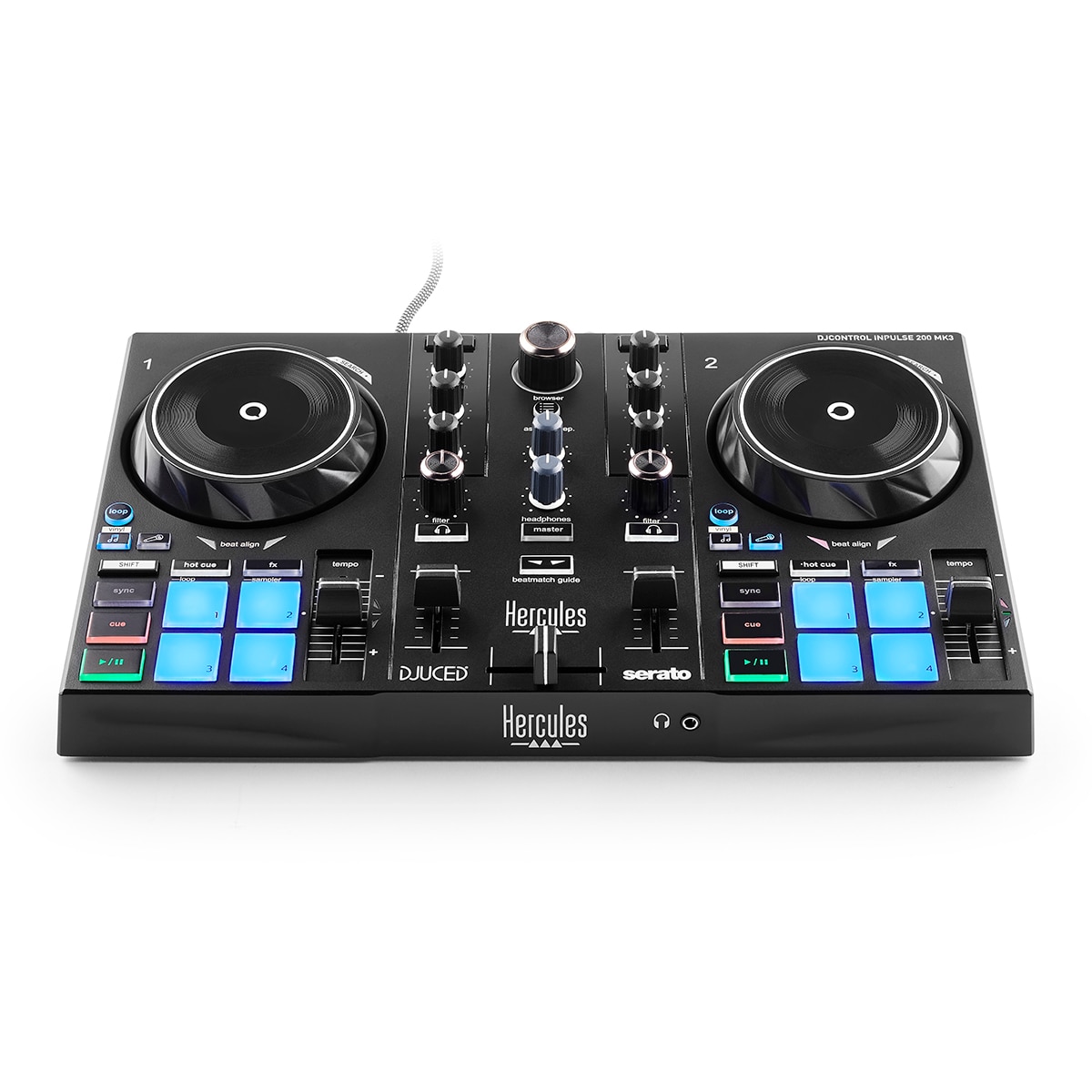 Controladora DJ Hercules DJControl Inpulse 200 MK3 Negro-4