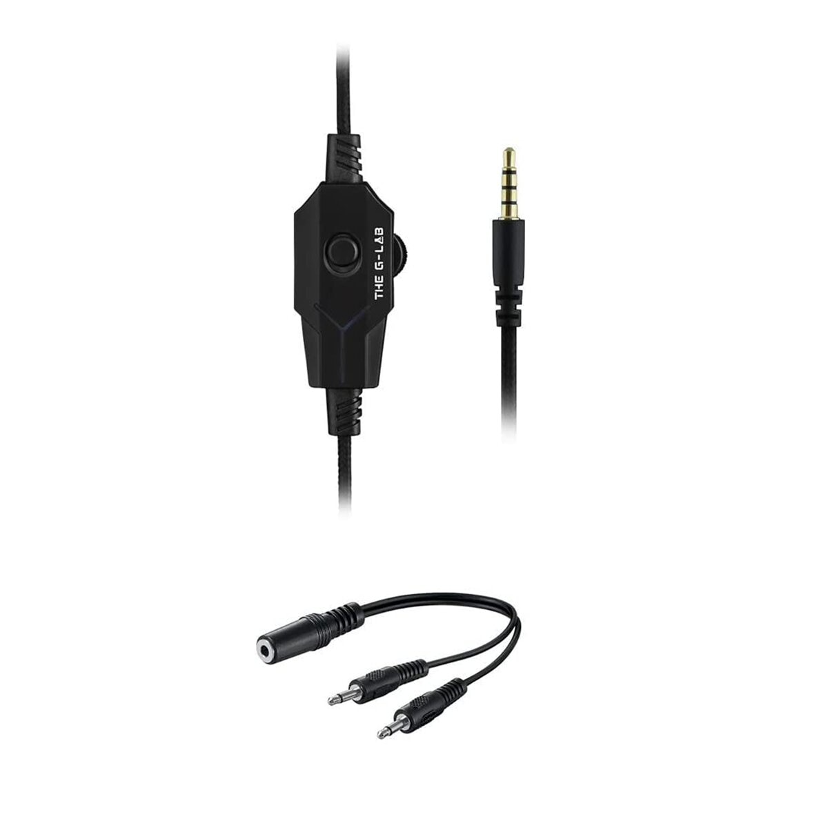 Auriculares Gaming con micrófono y cable The G-Lab Korp Cobalt Blanco-4