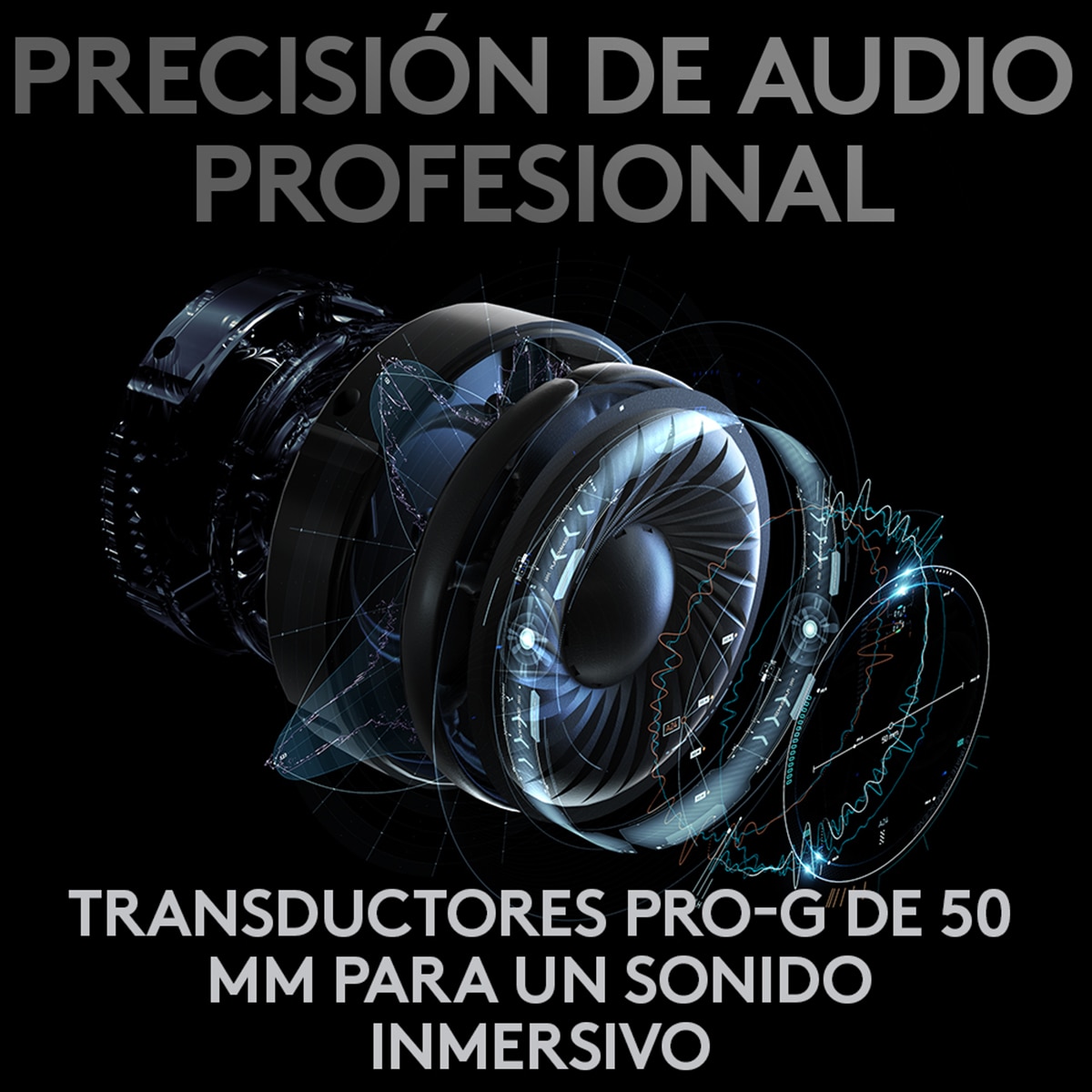 Auriculares de diadema con micrófono Logitech Gaming Pro X Wireless Negro-5