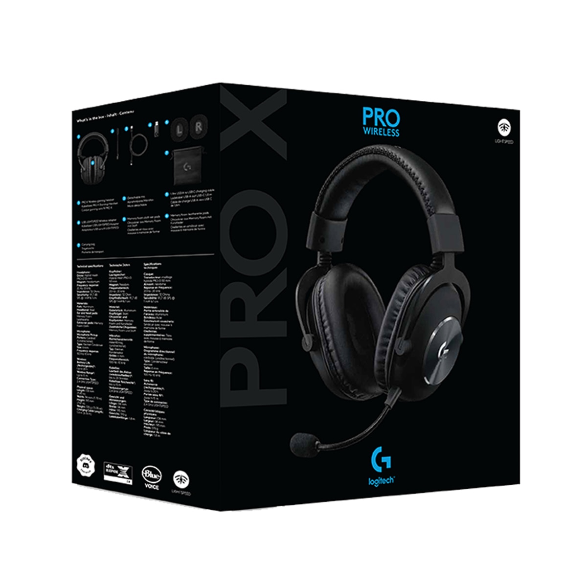 Auriculares de diadema con micrófono Logitech Gaming Pro X Wireless Negro-10