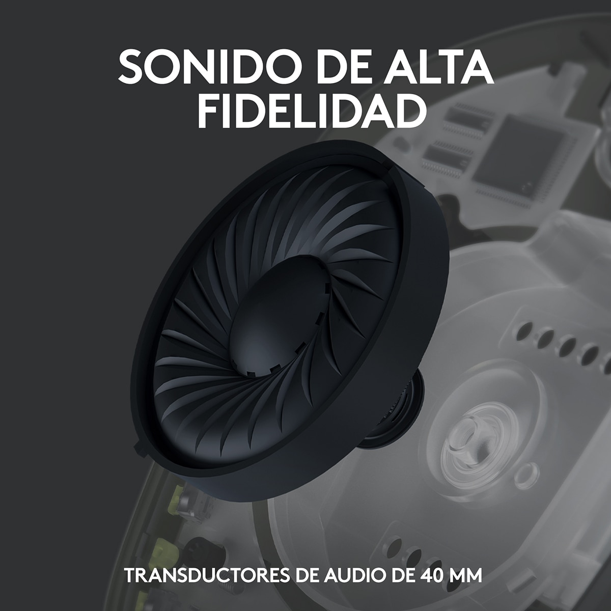 Auriculares Gaming inalámbricos Logitech Headset G435 LightSpeed Negro / Amarillo-3