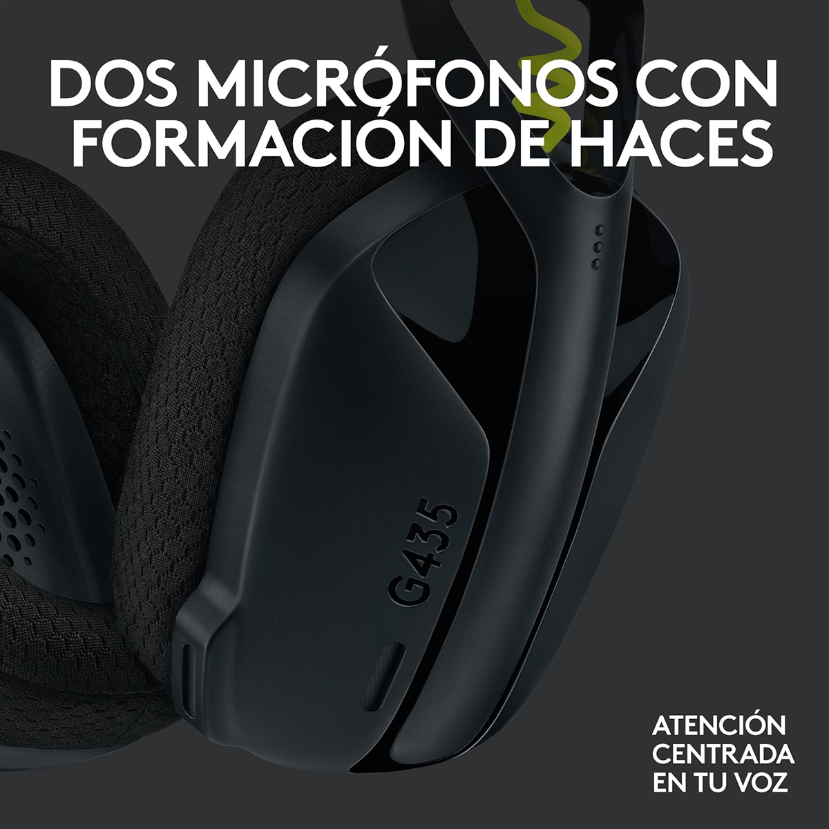 Auriculares Gaming inalámbricos Logitech Headset G435 LightSpeed Negro / Amarillo-4