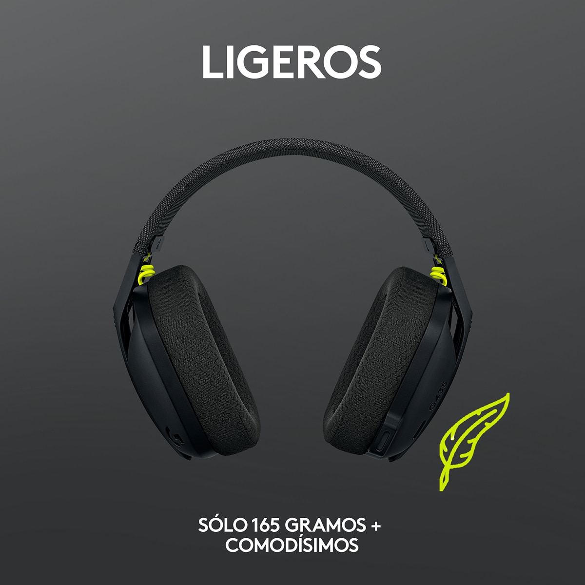 Auriculares Gaming inalámbricos Logitech Headset G435 LightSpeed Negro / Amarillo-5