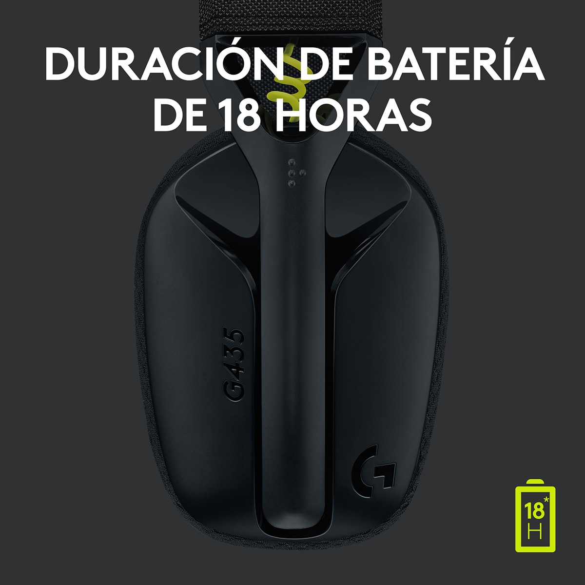 Auriculares Gaming inalámbricos Logitech Headset G435 LightSpeed Negro / Amarillo-6