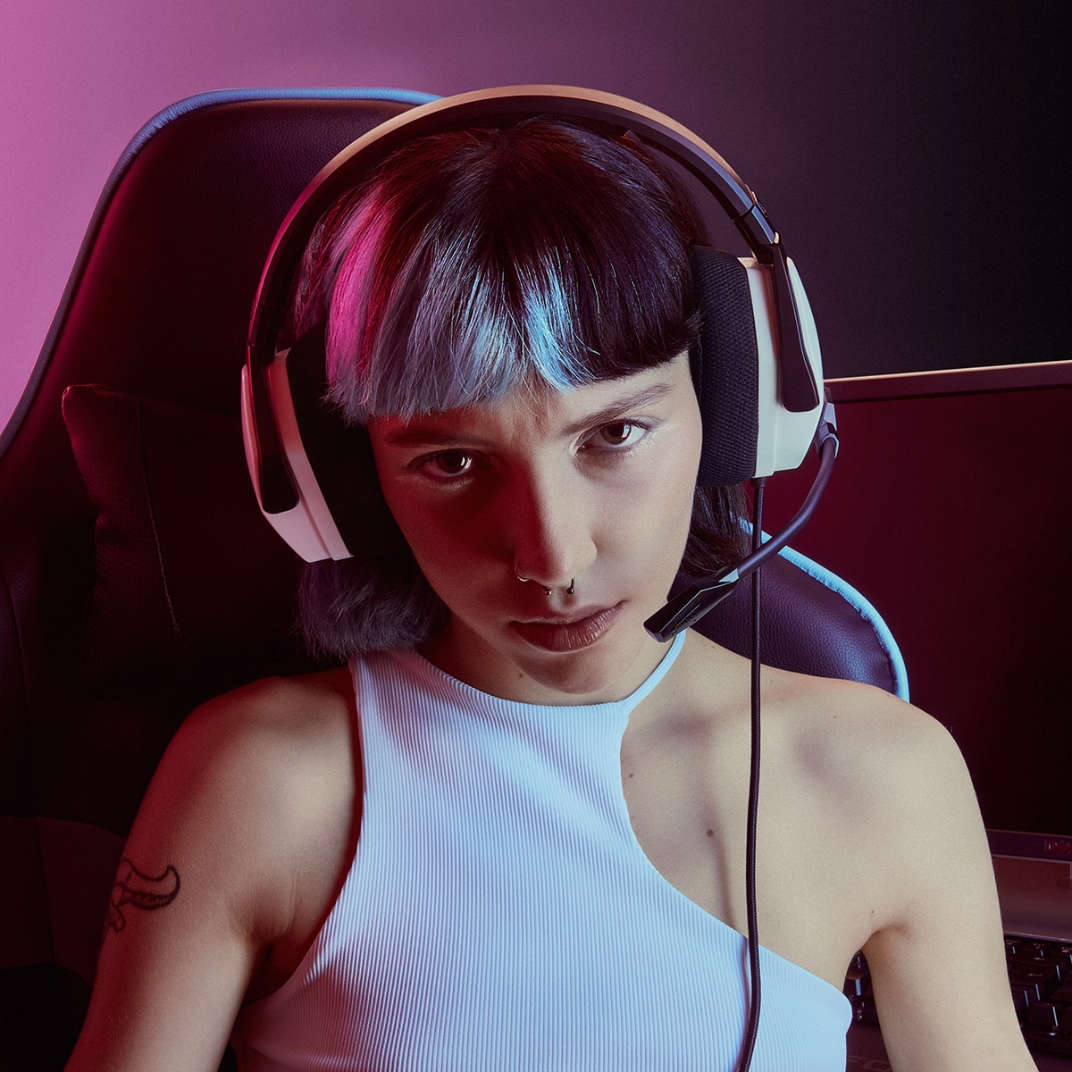 Auriculares Gaming con micrófono Energy Sistem ESG 3 White Thunder Blanco-5
