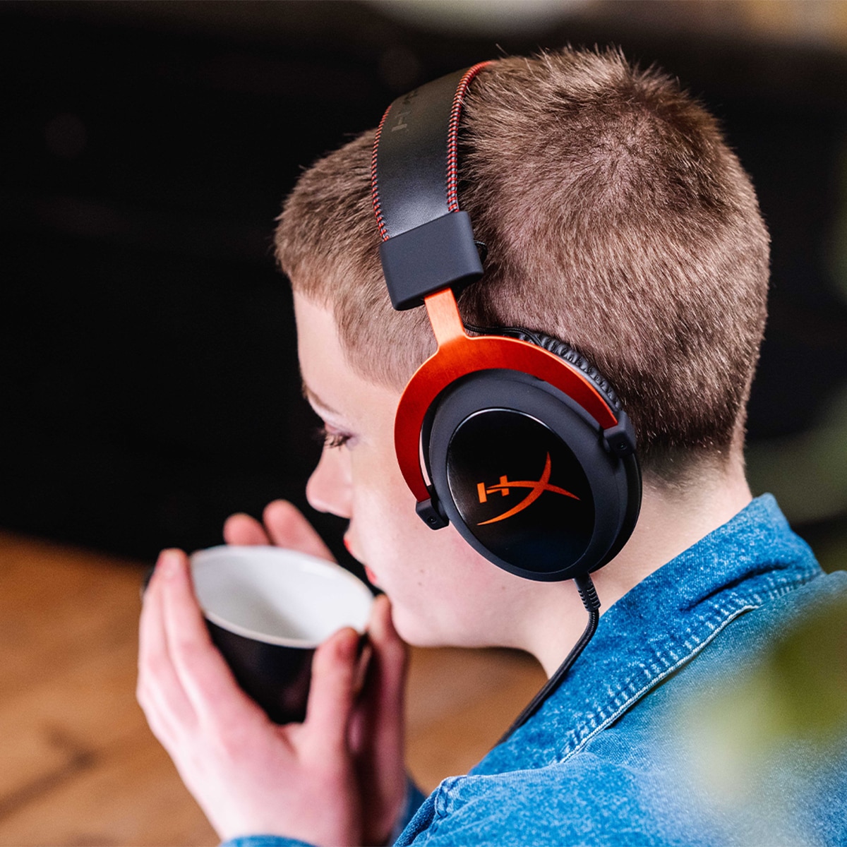 Auscultadores e Mircofone HeadSet Gaming HYPERX Cloud II Pro - Jack 3.5 Preto / Vermelho-7