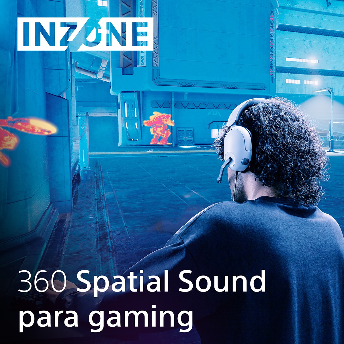 Auriculares Gaming con micrófono y cable Sony INZONE H3 Blanco-4