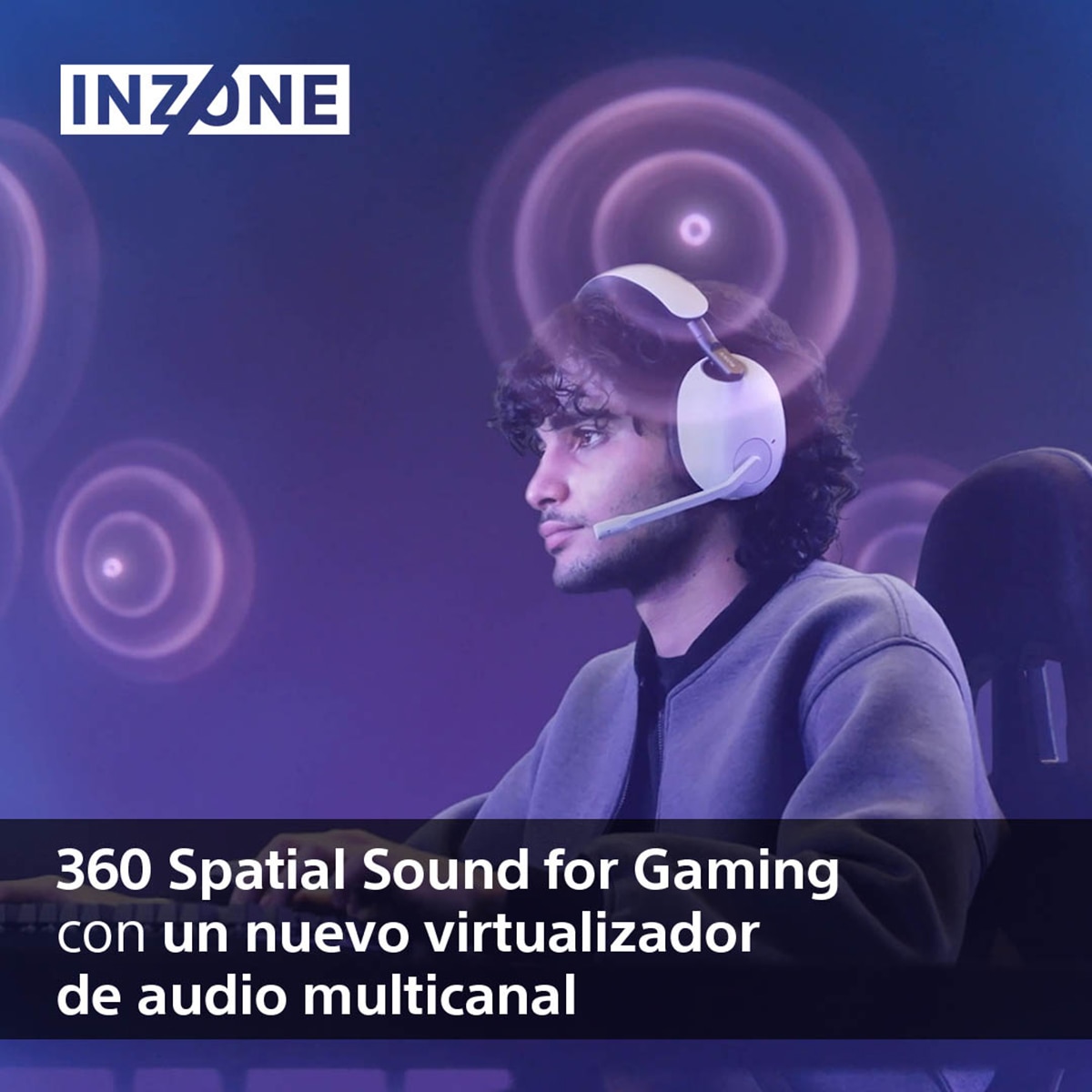 Auriculares Gaming con micrófono Sony INZONE H9 inalámbricos con cancelación de ruido Blanco-4
