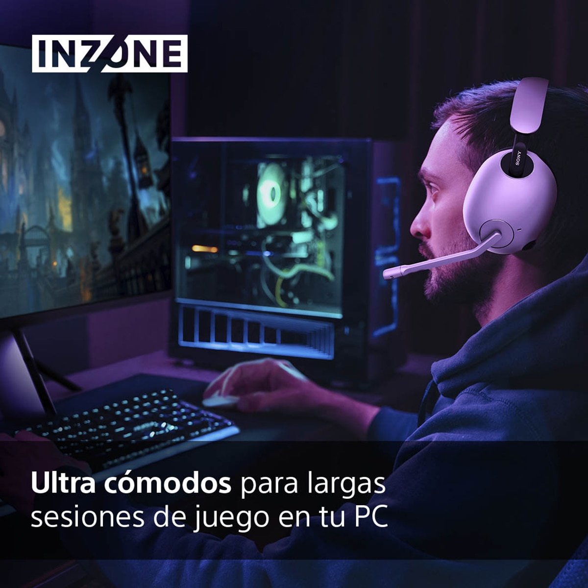 Auriculares Gaming con micrófono Sony INZONE H9 inalámbricos con cancelación de ruido Blanco-5