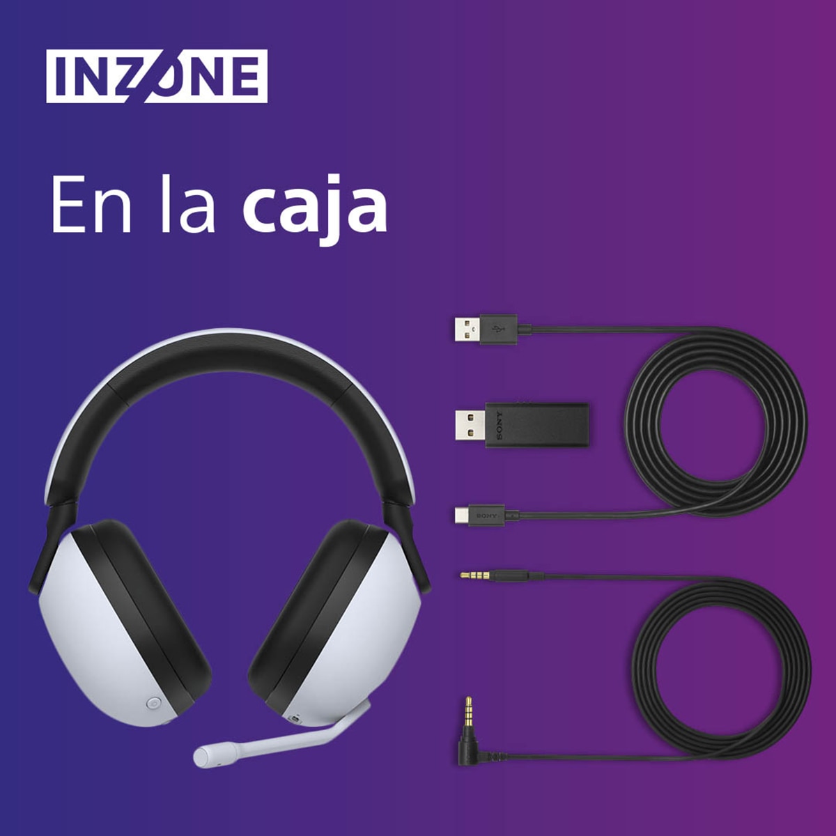 Auriculares Gaming con micrófono Sony INZONE H9 inalámbricos con cancelación de ruido Blanco-8