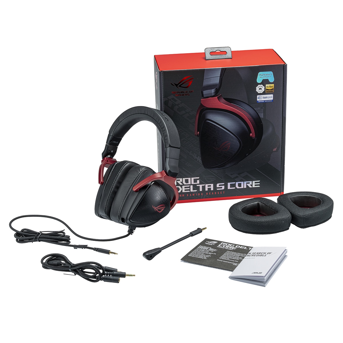 Auriculares Gaming con micrófono Asus ROG Delta S Core Negro / Rojo-7