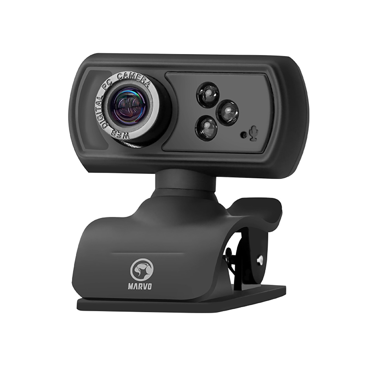 Combo de auriculares y webcam Marvo Scorpion CM-381 Negro-2