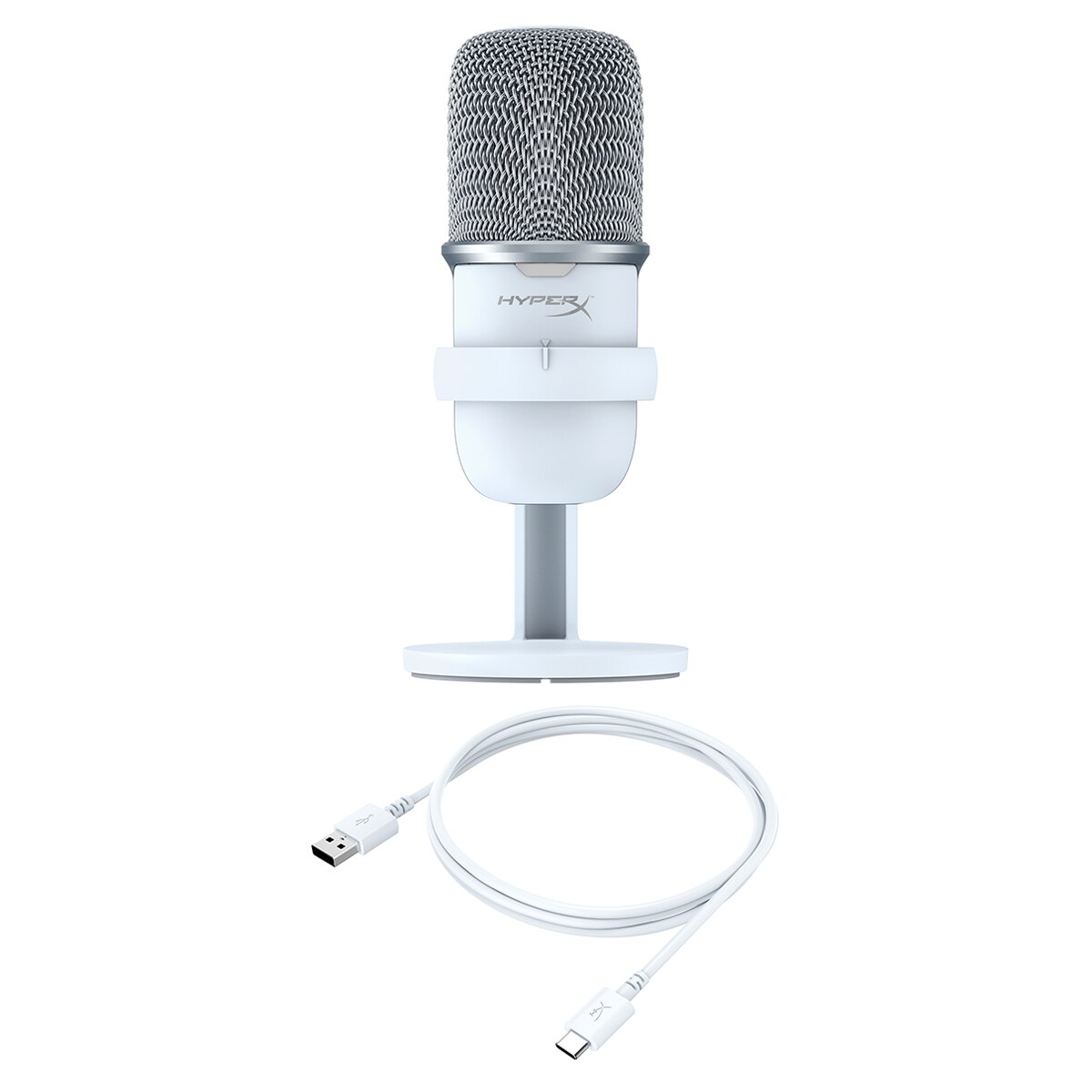 Micrófono Gaming USB de sobremesa HyperX SoloCast S Blanco Blanco-7