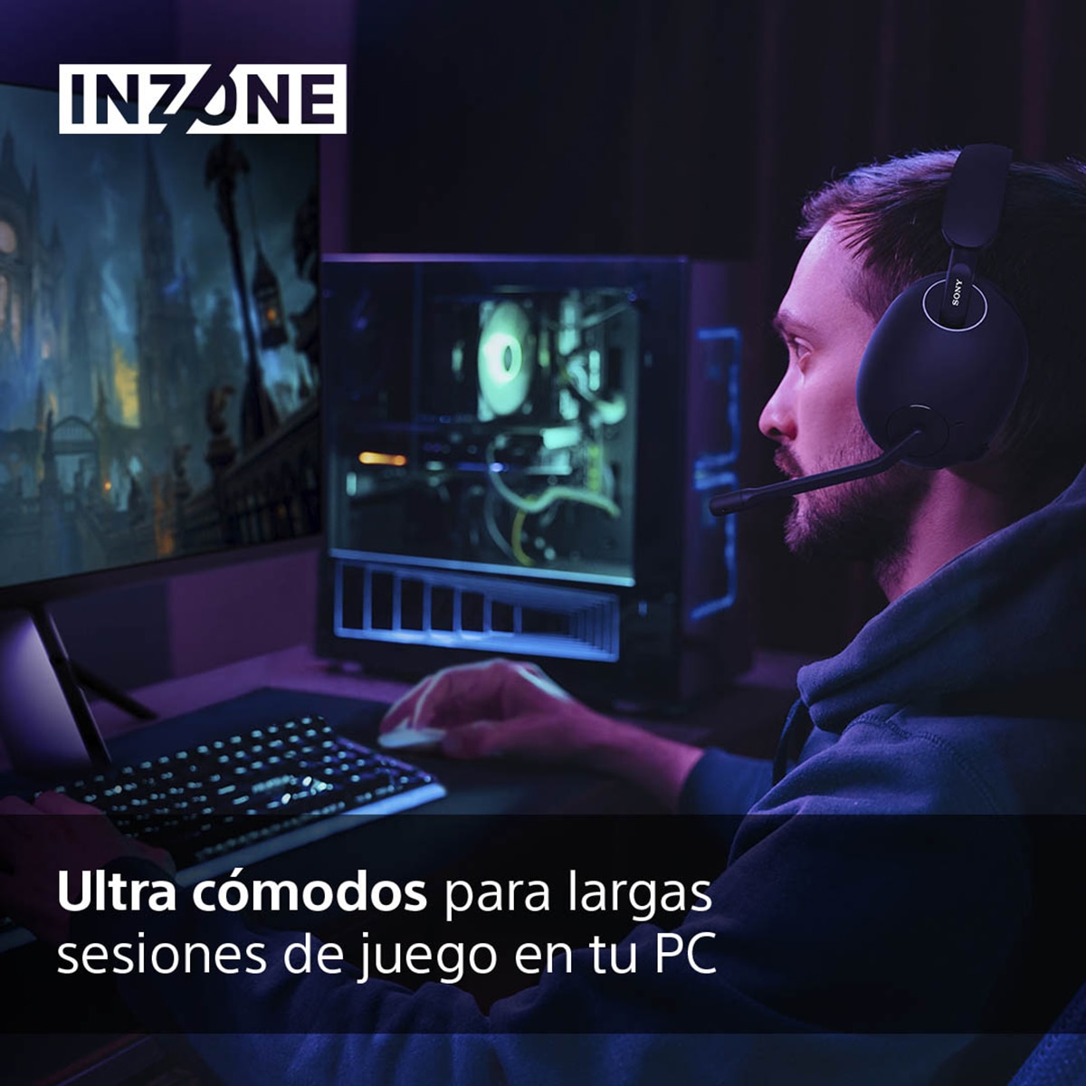 Auriculares diadema inalámbricos Sony INZONE H9 con Noise Cancelling para gaming Negro-4
