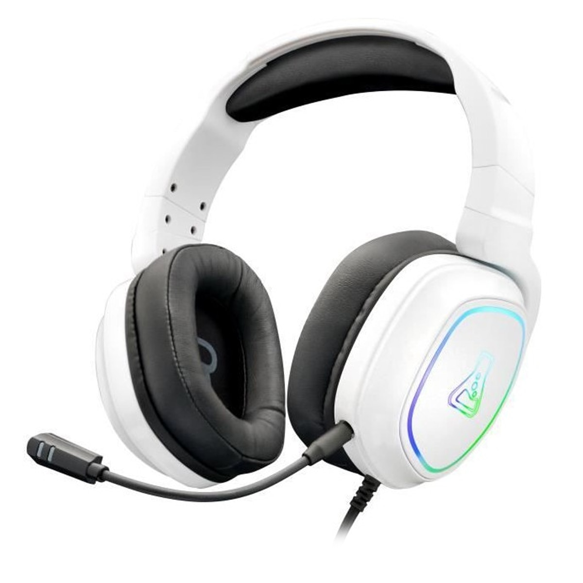 Imagen 0 de Auriculares con micrófono Gaming The G-Lab Korp Radium con cable, blancos