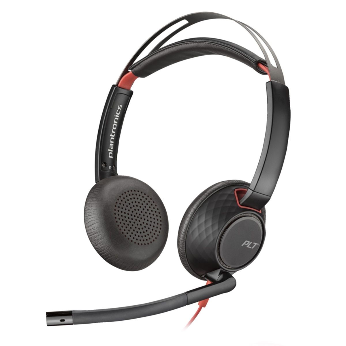 Auriculares de diadema con cable y micrófono Poly Blackwire 5220 USB-C Negro-1